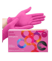 Framar Pink Paws Nitrile Gloves 100/Box