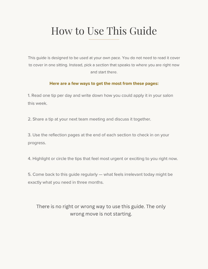 The 64 Tips Work Booklet