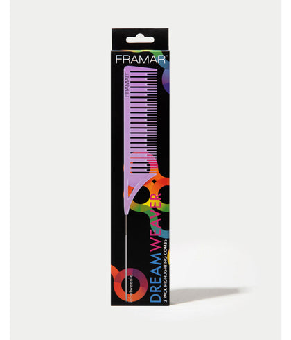 Framar Pastel Dreamweaver Highlighting Comb Set 3/Pkg